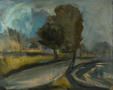 Gilbert Adams FRPS (1906-1996) - 1969 Oil, Trees by Water