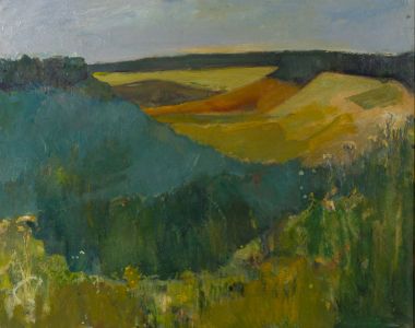 Gilbert Adams FRPS (1906-1996) - Mid 20th Century Oil, East Kennet, Wiltshire
