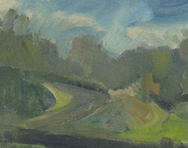 Gilbert Adams FRPS (1906-1996) - Mid 20th Century Oil, Rural Study