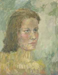 Gilbert Adams FRPS (1906-1996) - Mid 20th Century Oil, Portrait of a Woman