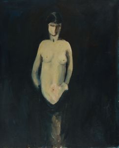 Gilbert Adams FRPS (1906-1996) - Mid 20th Century Oil, Nude in Shadow
