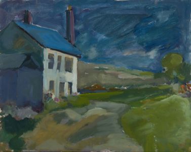 Gilbert Adams FRPS (1906-1996) - Mid 20th Century Oil, House in a Landscape