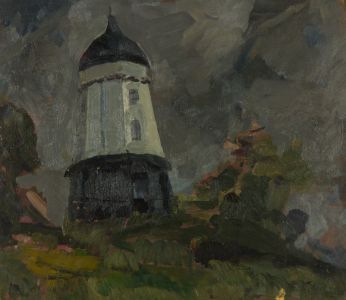 Gilbert Adams FRPS (1906-1996) - Mid 20th Century Oil, Lighthouse