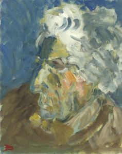 Gilbert Adams FRPS (1906-1996) - 1993 Oil, Portrait of an Elderly Woman