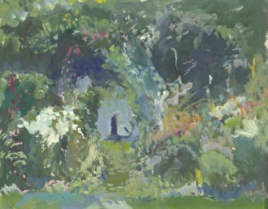 Gilbert Adams FRPS (1906-1996) - Mid 20th Century Oil, Garden