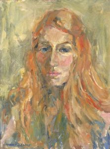 Gilbert Adams FRPS (1906-1996) - Mid 20th Century Oil, Portrait of a Woman