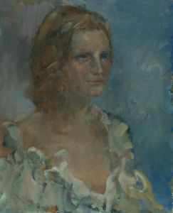 Gilbert Adams FRPS (1906-1996) - Mid 20th Century Oil, Portrait of a Woman