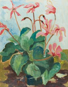 Gilbert Adams FRPS (1906-1996) - Mid 20th Century Oil, House Plant