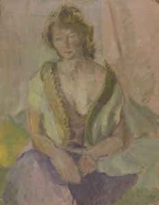 Gilbert Adams FRPS (1906-1996) - Mid 20th Century Oil, Portrait of a Woman