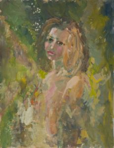Gilbert Adams FRPS (1906-1996) - Mid 20th Century Oil, Impressionist Portrait
