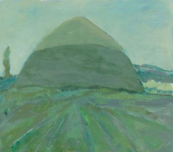 Gilbert Adams FRPS (1906-1996) - Mid 20th Century Oil, Blue Landscape