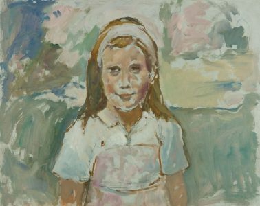Gilbert Adams FRPS (1906-1996) - Mid 20th Century Oil, Portrait of a Young Girl