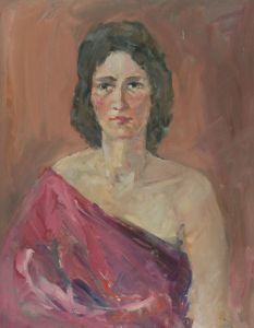 Gilbert Adams FRPS (1906-1996) - Mid 20th Century Oil, Portrait of a Woman