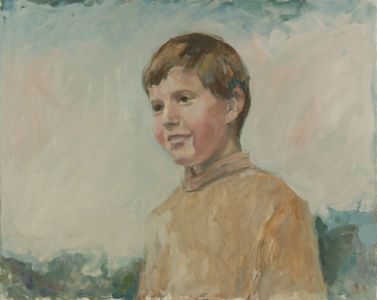Gilbert Adams FRPS (1906-1996) - Mid 20th Century Oil, Portrait of a Boy