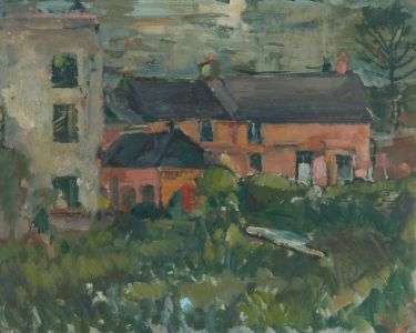 Gilbert Adams FRPS (1906-1996) - Mid 20th Century Oil, Buildings