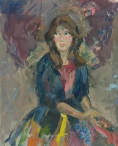 Gilbert Adams FRPS (1906-1996) - Mid 20th Century Oil, Portrait of a Woman