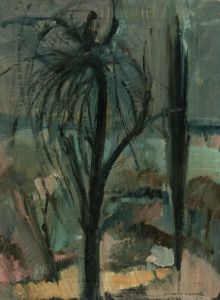 Gilbert Adams FRPS (1906-1996) - Mid 20th Century Oil, The Tree From My Window
