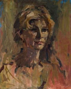 Gilbert Adams FRPS (1906-1996) - Mid 20th Century Oil, Portrait of a Woman