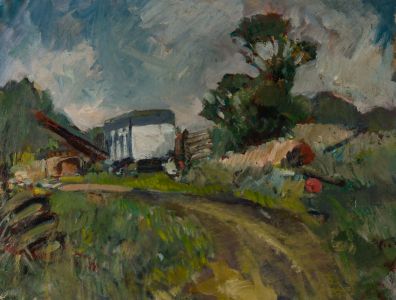 Gilbert Adams FRPS (1906-1996) - Mid 20th Century Oil, Farming, Landscape