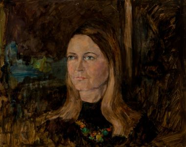 Gilbert Adams FRPS (1906-1996) - Mid 20th Century Oil, Portrait of Woman
