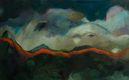 Gilbert Adams FRPS (1906-1996) - Mid 20th Century Oil, Expressionist Landscape