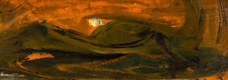 Gilbert Adams FRPS (1906-1996) - Mid 20th Century Oil, Abstracted Landscape