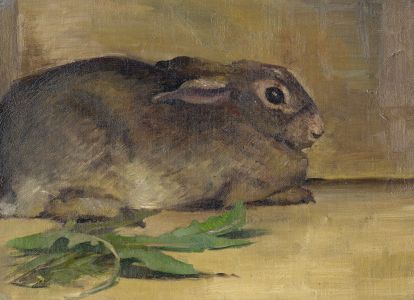 Mary Cecilia Crompton - Contemporary Oil, Rabbit