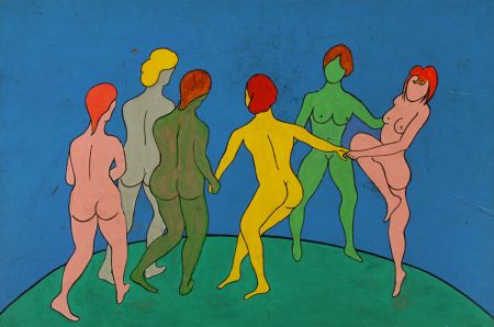 Herbert Craik - Contemporary Acrylic, Nude Dancers