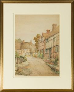 James Allen Shuffrey BWS (1859 - 1939) - Framed 1926 Watercolour, Dorchester