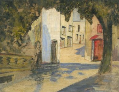 Mid 20th Century Oil - Street Scene