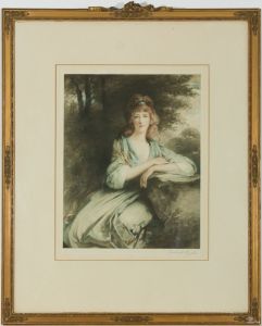 Richard Smythe (1863-1934) - 1911 Mezzotint, Portrait of Lady Harewood Lascelles