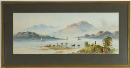 Edwin Earp (1851-1945) - A Fine Pair of Watercolours, Cattle in a Landscape