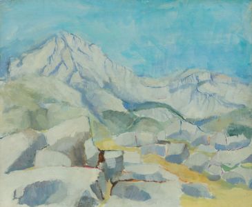Barbara Dorf - Mid 20th Century Oil, Mountain Landscape