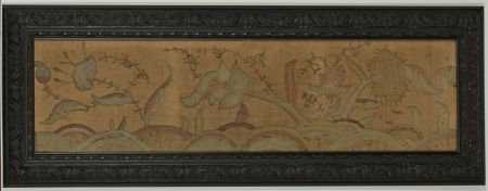 Beautifully Framed 18th Century Floral Silkwork Picture