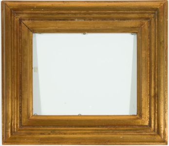 Pair of Mid 20th Century Gilt Frames with Red Tint