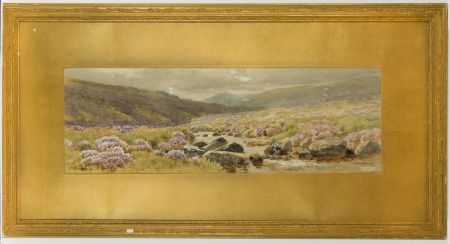 William Sidney Morrish (1844-1917) - Signed Watercolour, Dartmoor
