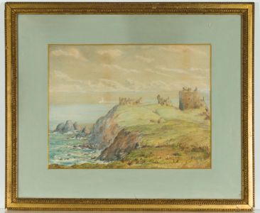 English School 19th Century Watercolour - Dunnottar Castle, Scotland