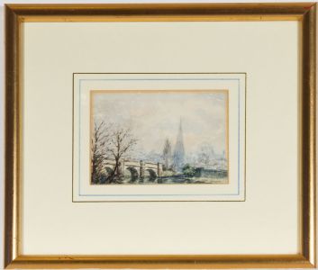 Henry Longueville Graham - Framed 1889 Watercolour, Weybridge