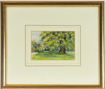 Henry Longueville Graham - Framed 1898 Watercolour, Brightling Rectory