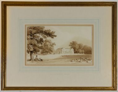 Philip Vandyke Browne (1801-1868) - Sepia Mid 19th Century Watercolour, Hardwick