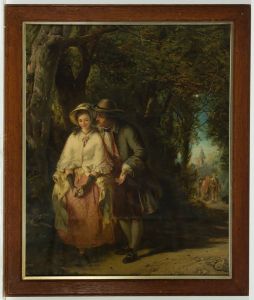 After Abraham Soloman (1824-1862) - 1908 Lithograph, The Old Tale Print - Pear's