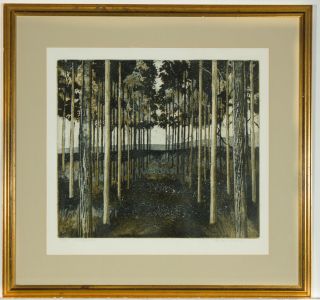 Richard Bawden (b. 1936) - Etching with Aquatint, Schitoms Walk
