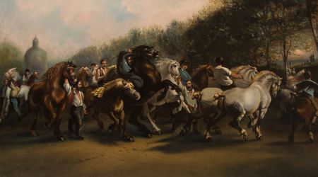 After Rosa Bonheur (1822-1899), A Superb Late 19th Century Oil - The Horse Fair