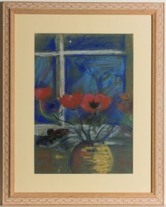 Jean Dryden Alexander (1911-1994) - Signed Pastel, Still Life with Poppies