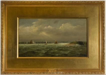 John Moore of Ipswich (1820-1902) - Signed 19th Century Oil, Out of Harwich