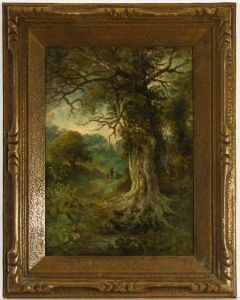 John Moore of Ipswich (1820-1902) - Signed Oil, Figures on a Country Path
