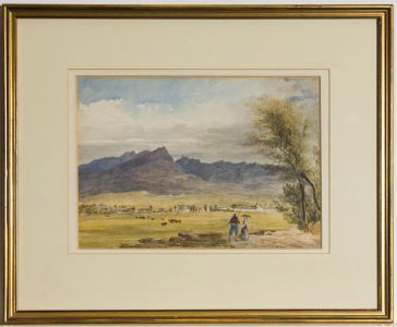 Herbert C. Herries - Framed c.1850 Watercolour, A View Near Innsbruck