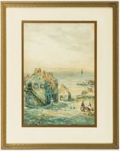 John Hamilton Glass SSA (1820-1885) - Signed Watercolour, Dysart, Fyfe