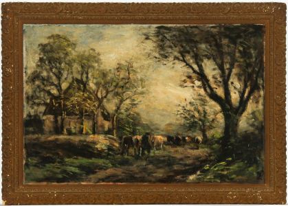 George Léon Little (1862-1926) - Late 19th Century Oil, A Summer Evening