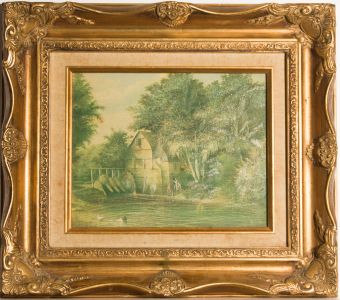 A Pair of Mid 20th Century Gilt Swept Picture Frames
